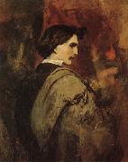 Anselm Feuerbach Self Portrait painting